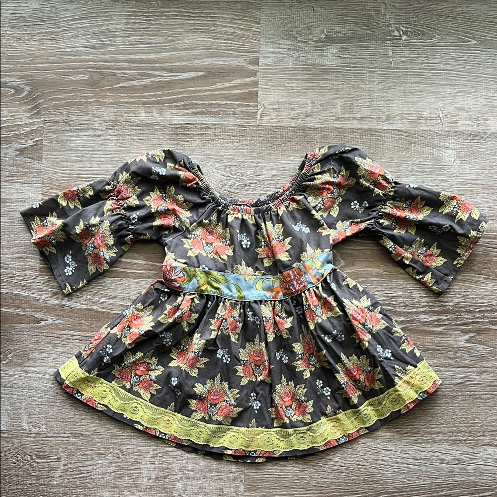Matilda Jane Brown Floral Dress size 2